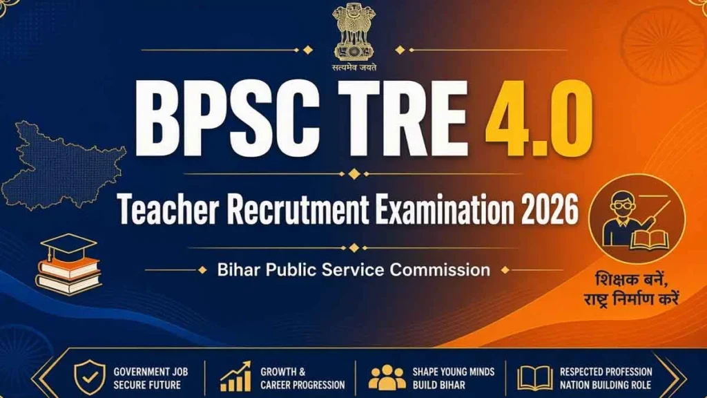 BPSC TRE 4.0 Recruitment 2026: Apply Online for 32,388 Bihar School Teacher Posts