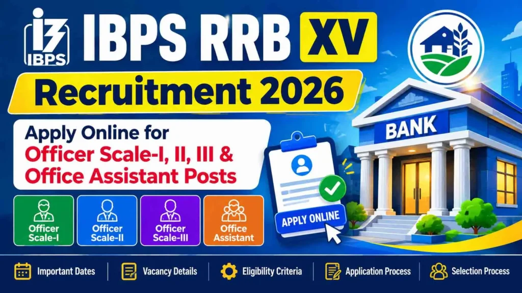 BPS RRB XV Recruitment 2026: Apply online for Officer Scale-I, II, III and Office Assistant posts
