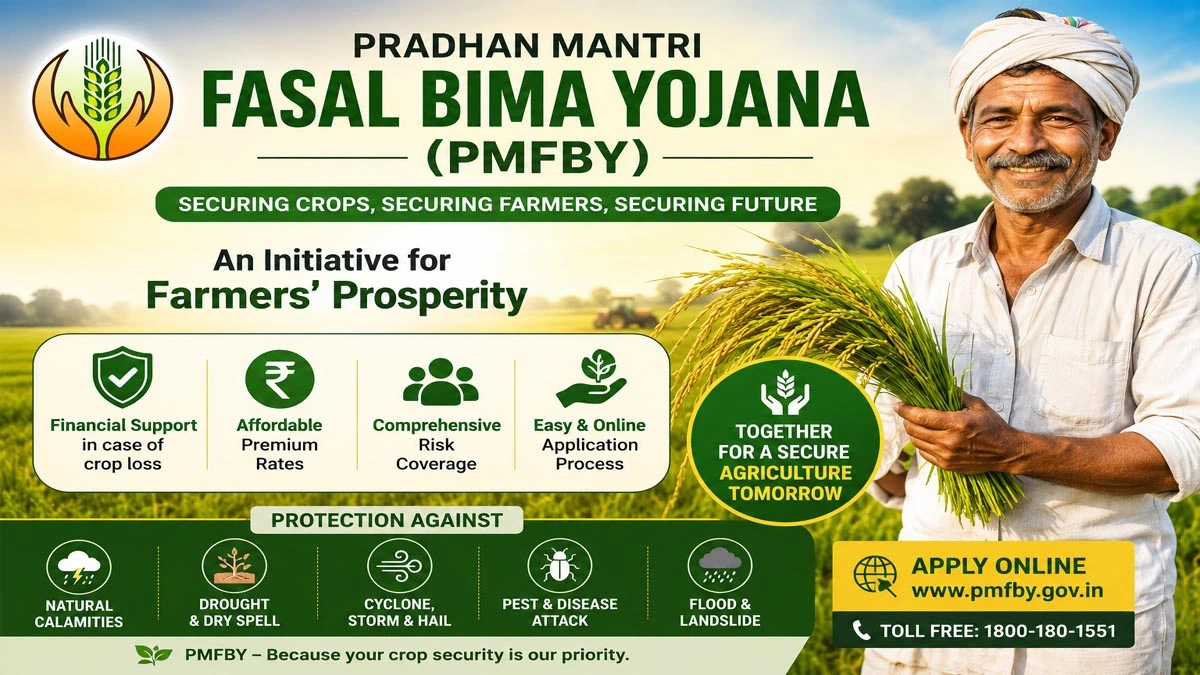 PM Fasal Bima Yojana 2026: ফসল নষ্ট হলে কৃষকরা পাবেন আর্থিক সাহায্য, জানুন আবেদন পদ্ধতি